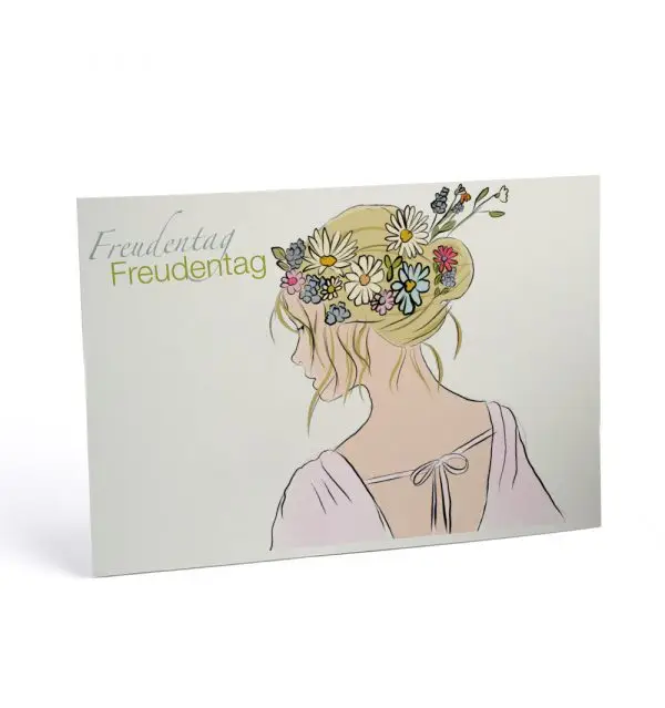 Postkarte A6 Freudentag
