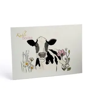 Postkarte Kuhle Socke