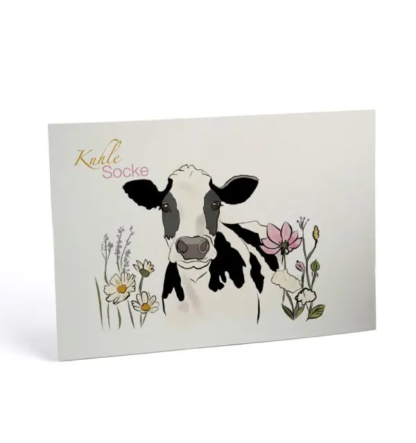 Postkarte A6 Kuh