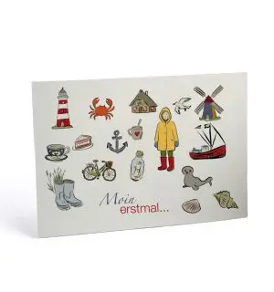 Postkarte Moin erstmal