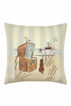 SK 5.55 Strandkorb Kissenbezug 45x45 cm